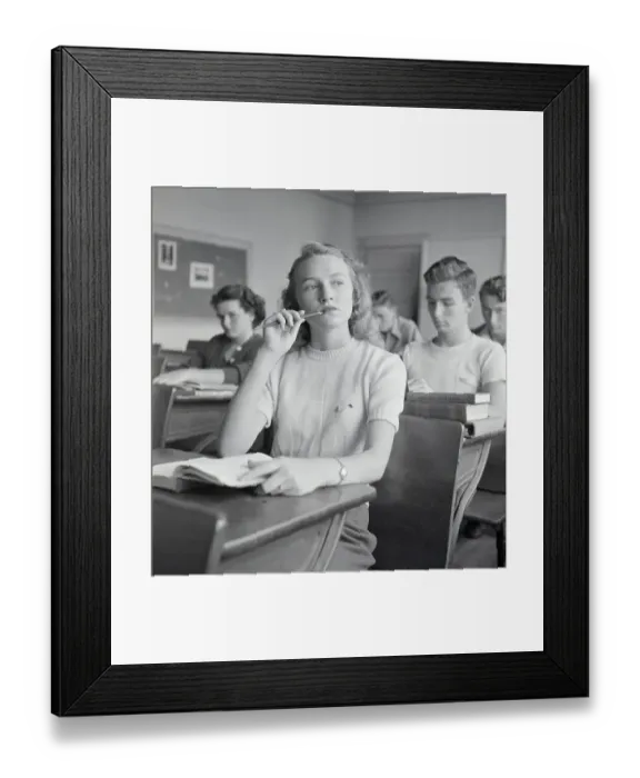 Framed Print : School Bus Driver and High School Student Framed Print : School Bus Driver and High School Student