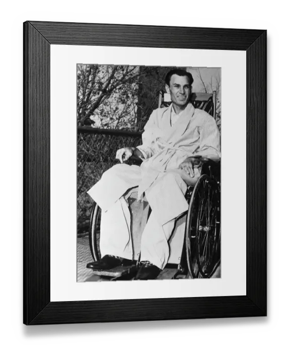 Framed Print : Ben Hogan Recovering From Auto Accident Framed Print : Ben Hogan Recovering From Auto Accident