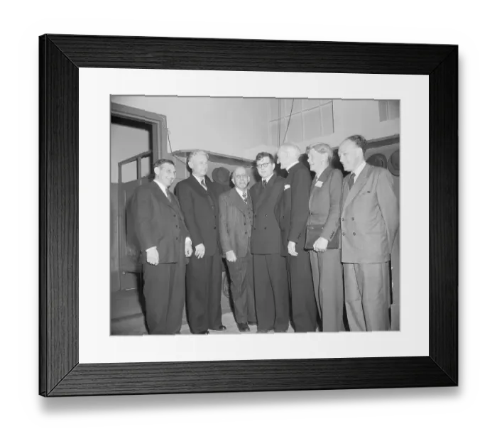 Framed Print : Seven Men;Suspected Communists;W.E.B.Dub Framed Print : Seven Men;Suspected Communists;W.E.B.Dub