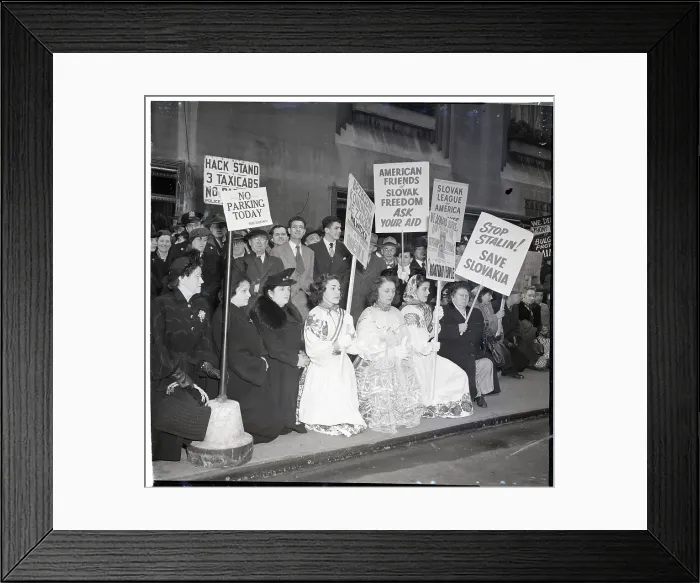Framed Print : Anti-Soviet Protesters Kneel in Prayer Framed Print : Anti-Soviet Protesters Kneel in Prayer