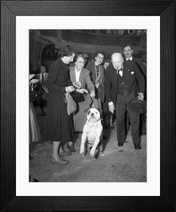 Framed Print : Winston Churchill Arrives at the British Embassy Framed Print : Winston Churchill Arrives at the British Embassy