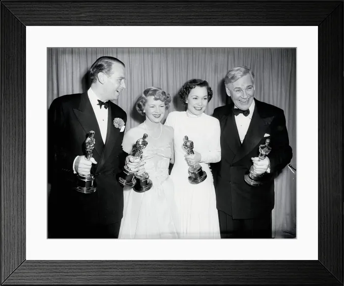 Framed Print : Academy Award Winners at 1949 Oscars Framed Print : Academy Award Winners at 1949 Oscars