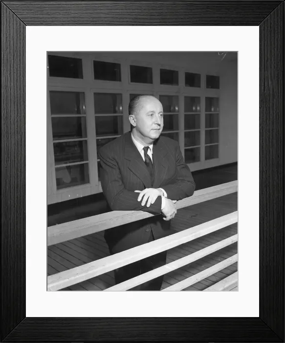 Framed Print : Portrait of Christian Dior Framed Print : Portrait of Christian Dior