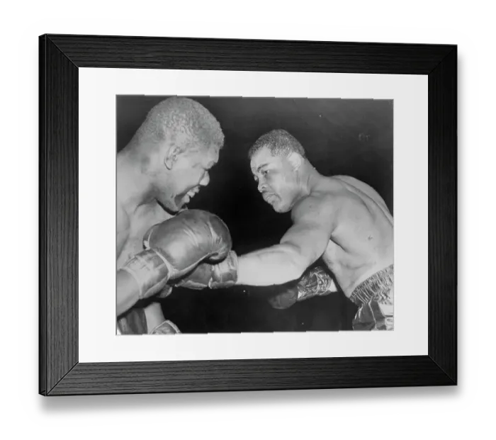 Framed Print : Boxer Joe Louis Punching Hubert Hood Framed Print : Boxer Joe Louis Punching Hubert Hood