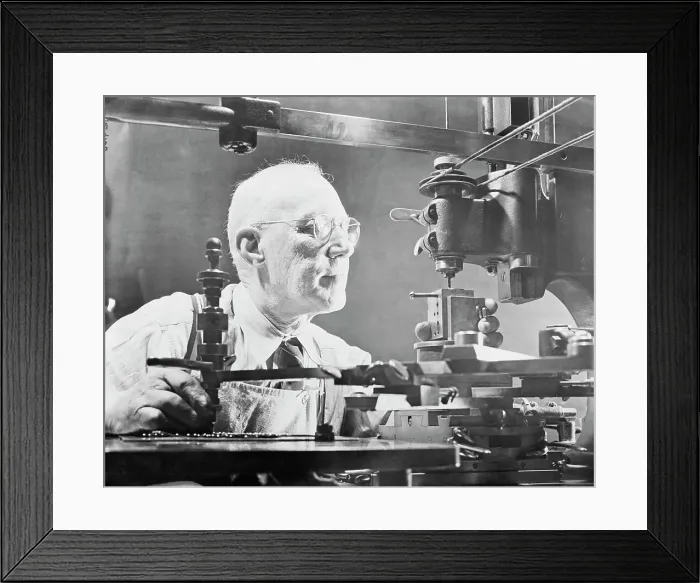 Framed Print : Archibald Smith Operating Machine Framed Print : Archibald Smith Operating Machine
