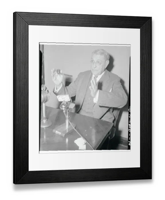 Framed Print : Owen J. Roberts Speaking with Pipe in Hand Framed Print : Owen J. Roberts Speaking with Pipe in Hand