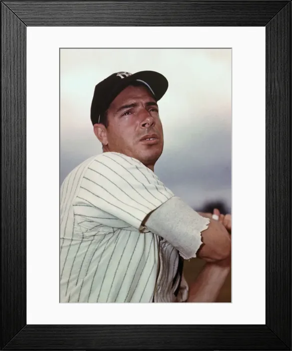 Framed Print : Baseball Great Joe DiMaggio at Bat Framed Print : Baseball Great Joe DiMaggio at Bat