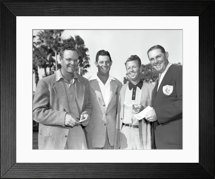Framed Print : Golfers At The Miami Open Hold Winnings Framed Print : Golfers At The Miami Open Hold Winnings
