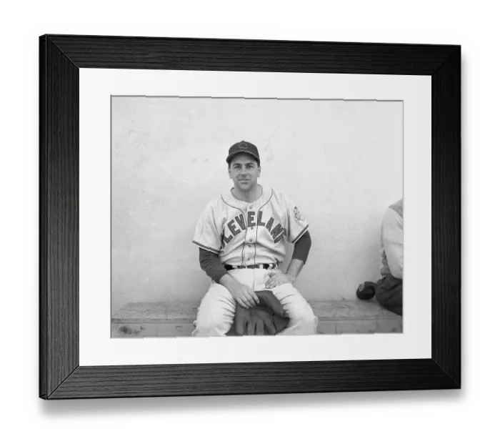 Framed Print : Portrait of Lou Boudreau in Baseball Uniform Framed Print : Portrait of Lou Boudreau in Baseball Uniform