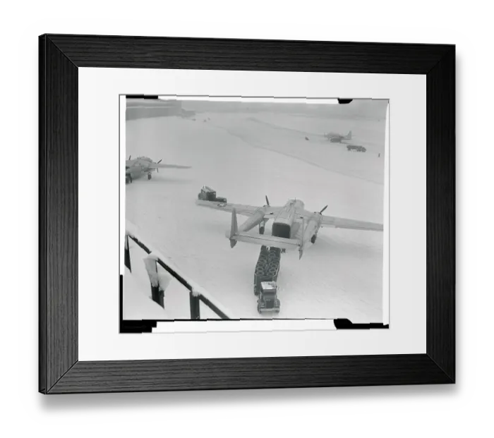 Framed Print : View of Airplanes on Runway Framed Print : View of Airplanes on Runway