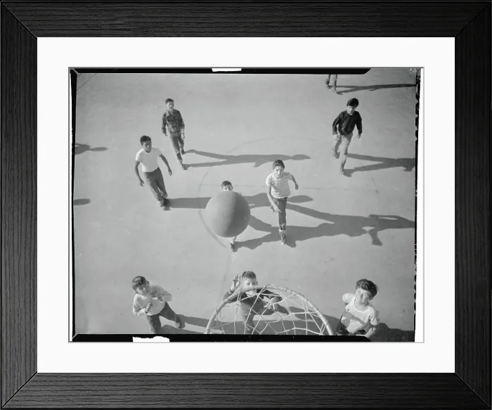 Framed Print : Youths Playing Basketball Framed Print : Youths Playing Basketball