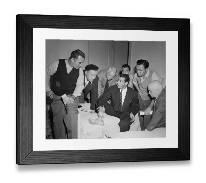 Framed Print : Joe DiMaggio Showing Heel Framed Print : Joe DiMaggio Showing Heel