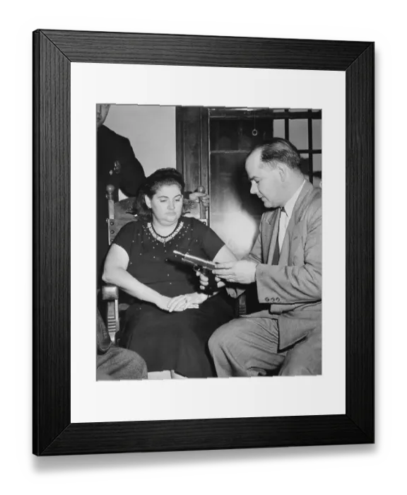 Framed Print : Prosecutor Questioning Murder Suspect Martha Beck Framed Print : Prosecutor Questioning Murder Suspect Martha Beck