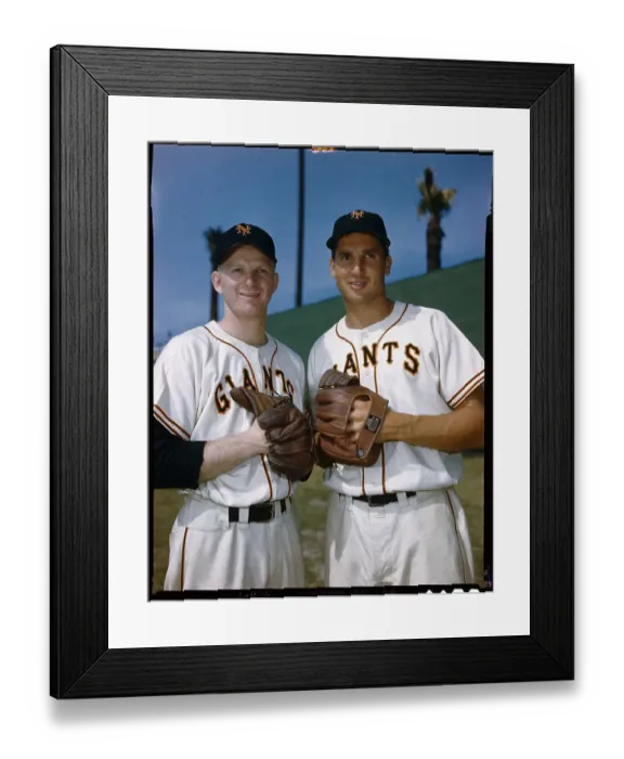 Framed Print : Portrait of Bobby Thomson and Whitey Lockman Framed Print : Portrait of Bobby Thomson and Whitey Lockman