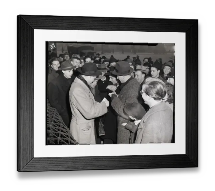 Framed Print : Men Exchange Currency; Black Market