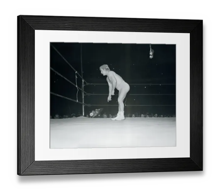 Framed Print : Gorgeous George Bowing in Ring Framed Print : Gorgeous George Bowing in Ring