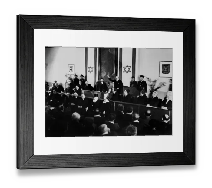 Framed Print : Inauguration Of Chaim Weizmann