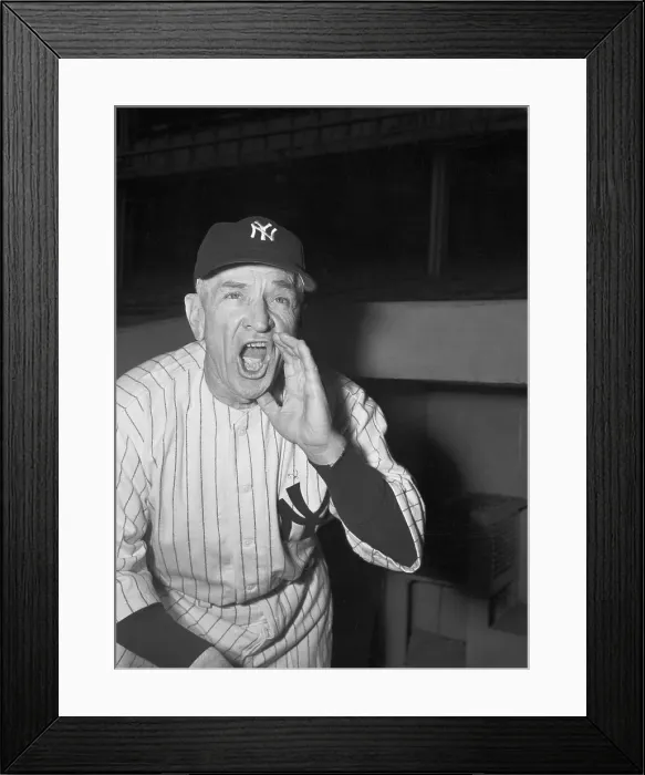 Framed Print : Casey Stengel Shouting Framed Print : Casey Stengel Shouting