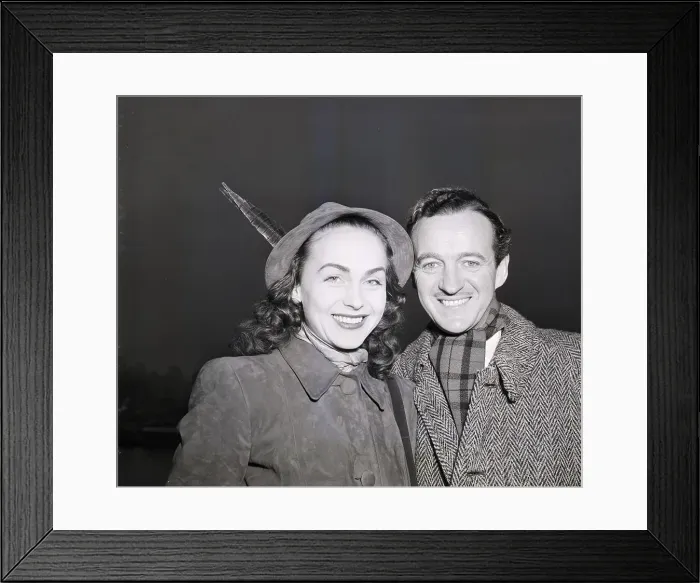 Framed Print : David Niven And Wife Framed Print : David Niven And Wife