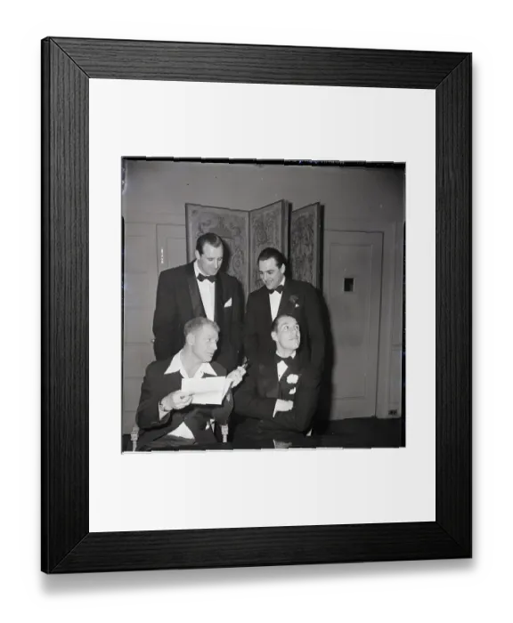 Framed Print : Bob Feller Resisting Signing Contract Framed Print : Bob Feller Resisting Signing Contract