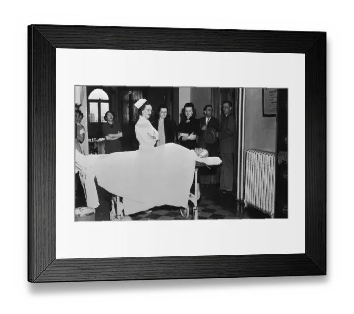 Framed Print : People at Ben Hogan's Hospital Bedside Framed Print : People at Ben Hogan's Hospital Bedside