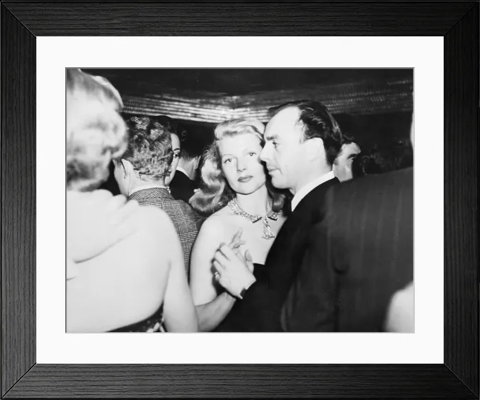 Framed Print : Rita Hayworth And Aly Khan Dancing