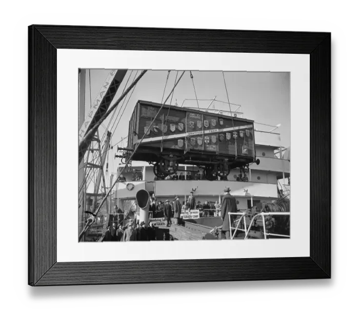 Framed Print : French Gratitude Train Arrives In Nyc Framed Print : French Gratitude Train Arrives In Nyc
