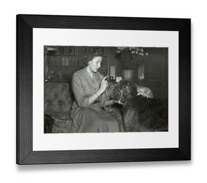 Framed Print : Princess Astrid with Her Dog