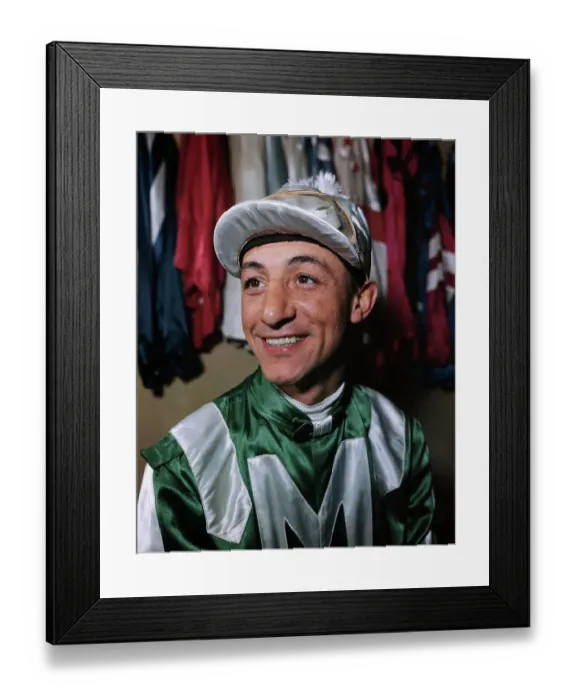 Framed Print : Eddie Arcaro Posing for Camera Framed Print : Eddie Arcaro Posing for Camera