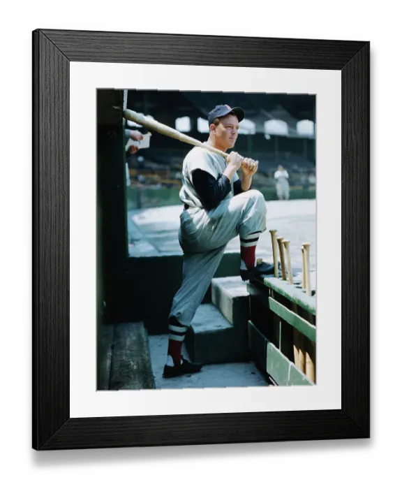 Framed Print : Vern Stephens Posing with Baseball Bat Framed Print : Vern Stephens Posing with Baseball Bat