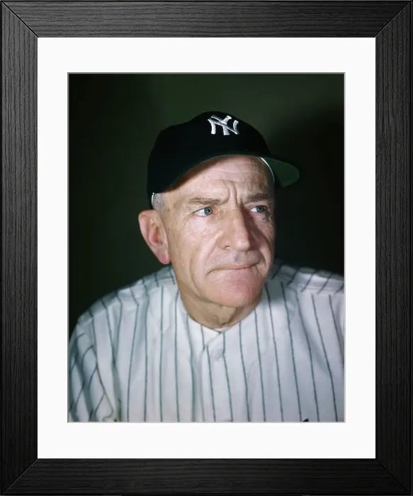 Framed Print : Casey Stengel Posing in Yankee Uniform Framed Print : Casey Stengel Posing in Yankee Uniform