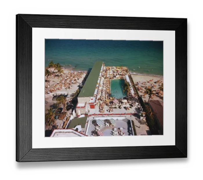 Framed Print : People Enjoying Pool at Beach Resort Framed Print : People Enjoying Pool at Beach Resort