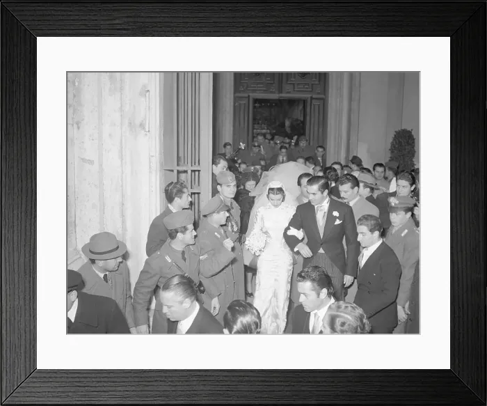 Framed Print : T.Power Leads L.Christian, Bride, From Chu Framed Print : T.Power Leads L.Christian, Bride, From Chu