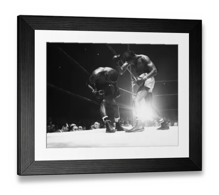 Framed Print : Kid Gavilan Just After Hitting Ike Williams Framed Print : Kid Gavilan Just After Hitting Ike Williams