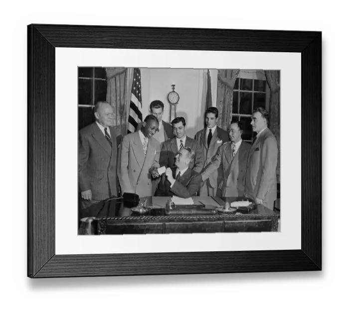 Framed Print : Fund Raising Drive