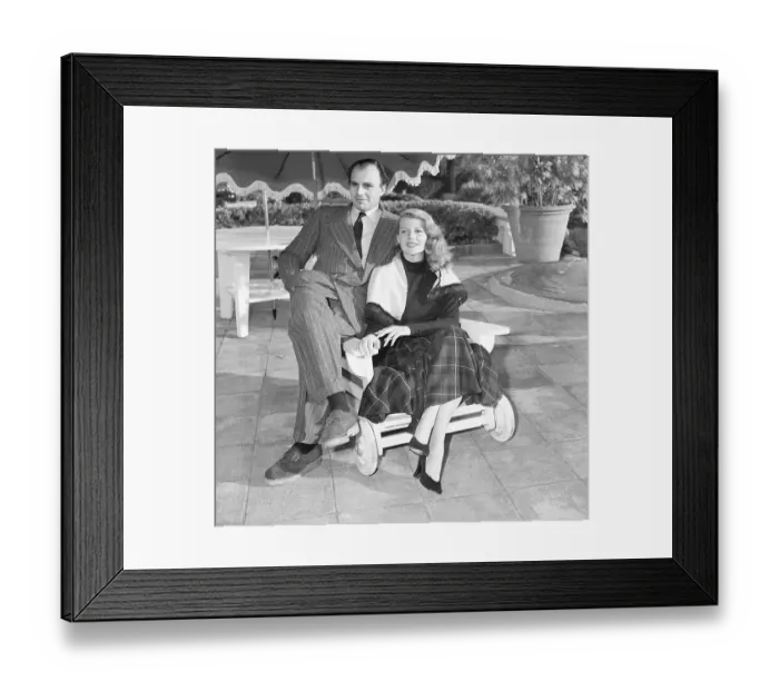 Framed Print : Portrait of Rita Hayworth and Prince Aly Khan Framed Print : Portrait of Rita Hayworth and Prince Aly Khan
