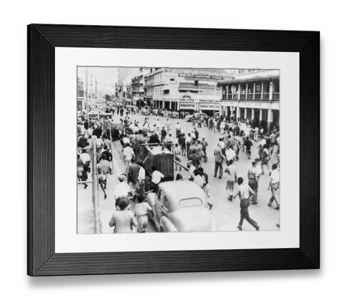Framed Print : Race Riot in Durban Framed Print : Race Riot in Durban