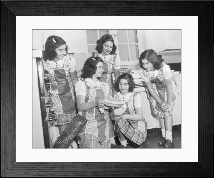 Framed Print : Dionne Sisters Admiring Pie Framed Print : Dionne Sisters Admiring Pie