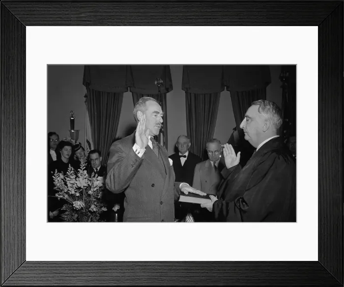 Framed Print : Secretary of State Dean Acheson Taking Oath Framed Print : Secretary of State Dean Acheson Taking Oath