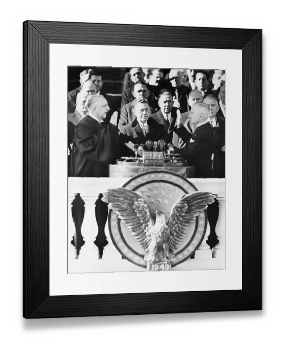 Framed Print : Harry S. Truman Being Sworn Into Office Framed Print : Harry S. Truman Being Sworn Into Office
