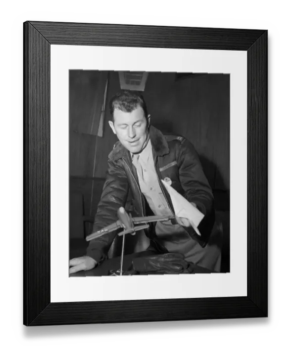Framed Print : Charles Yeager Pilot Of Supersonic Jet Framed Print : Charles Yeager Pilot Of Supersonic Jet