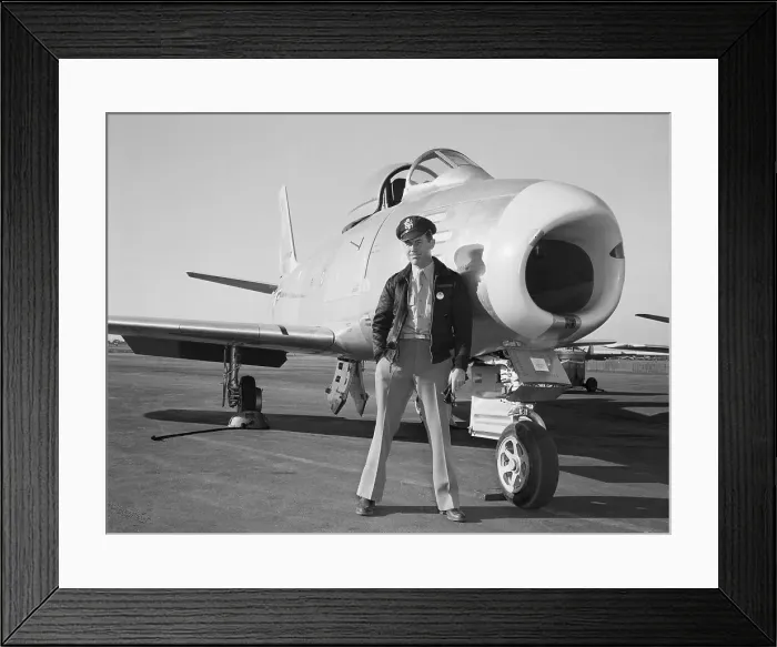 Framed Print : Supersonic Jet Pilot Charles Yeager Framed Print : Supersonic Jet Pilot Charles Yeager