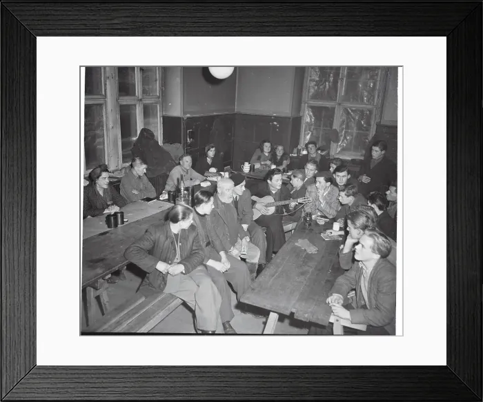 Framed Print : Refugees Enjoying Music Framed Print : Refugees Enjoying Music