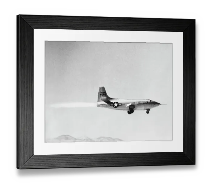 Framed Print : Chuck Yaeger Pilots the Bell X-1 Framed Print : Chuck Yaeger Pilots the Bell X-1