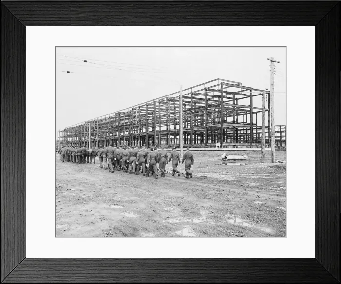 Framed Print : Unfinished Barracks Building Framed Print : Unfinished Barracks Building