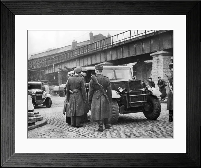 Framed Print : Vehicle at Soviet-American Border Check Framed Print : Vehicle at Soviet-American Border Check