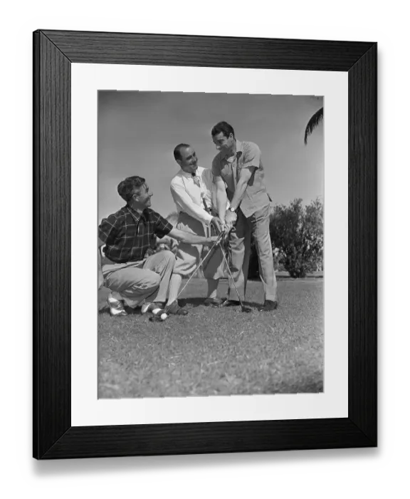 Framed Print : Joe DiMaggio Playing Golf