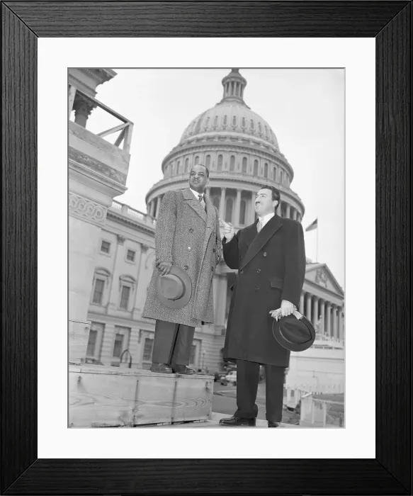 Framed Print : Negro Congressmen Powell And Dawson Framed Print : Negro Congressmen Powell And Dawson