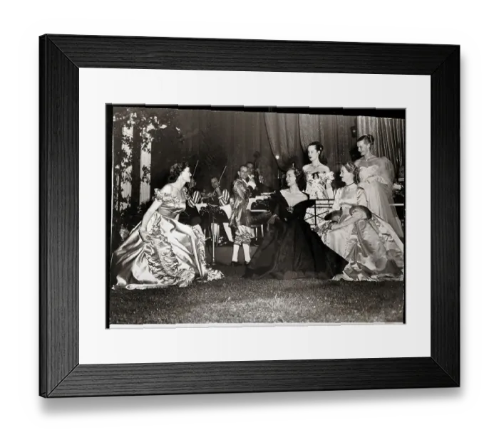 Framed Print : Society Women at Knickerbocker Ball Framed Print : Society Women at Knickerbocker Ball