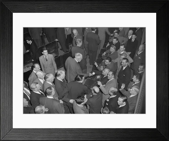 Framed Print : Truman and Senators During Electoral Vote Counting Framed Print : Truman and Senators During Electoral Vote Counting